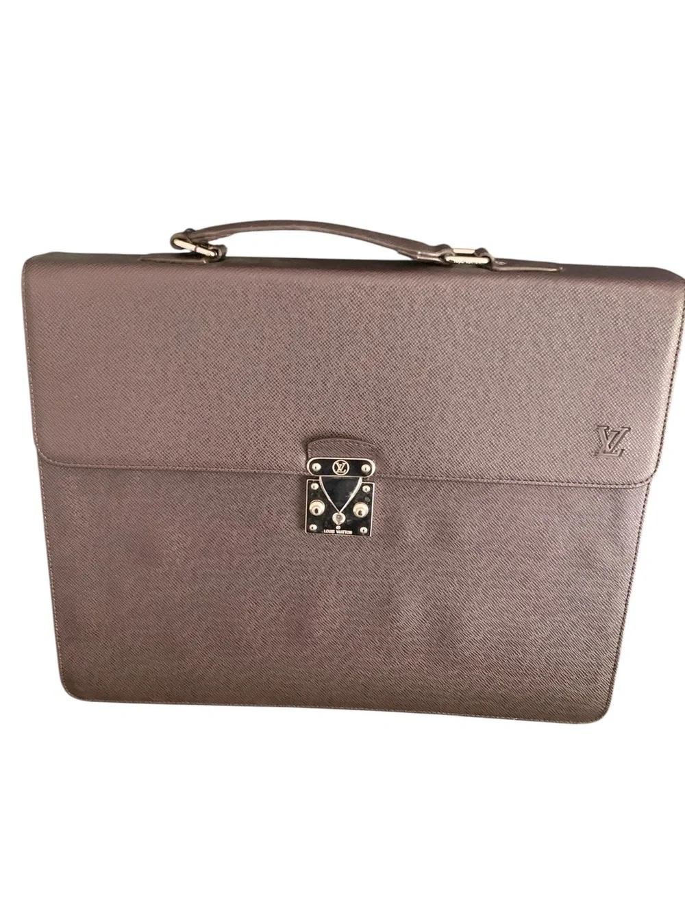 🆕 💼✨ Taiga Leather Serviette Moskova Briefcase – Brown ✨💼